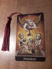 Judgement- Deviant Tarot Bookmark Oracle Card Art Deck Gift, Purified & Charged