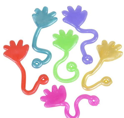 72 MINI STICKY HANDS, 3", PARTY FAVORS, VENDING, CARNIVALS REDEMPTION GOODY BAGS - Picture 1 of 1