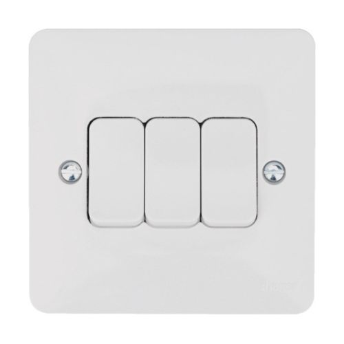 Hager Light Switches 10amp 1, 2, 3 ,4 Gang Sollysta Range