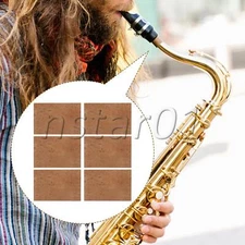 Neck Cork Sheets Pads for Alto Soprano Tenor Saxophonex 2.44" x 1.61" Set of 6