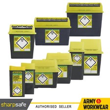 Sharps Waste Bin Needle Insulin Syringe Tattoo Waste Box Tub Medical Container 