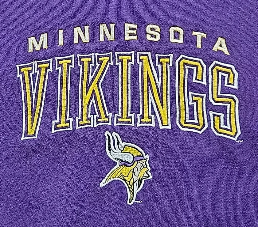 Sudadera para hombre Minnesota Vikings vintage jugador profesional de la NFL años 90 mediana hecha en EE. UU. Foto 3 de 4