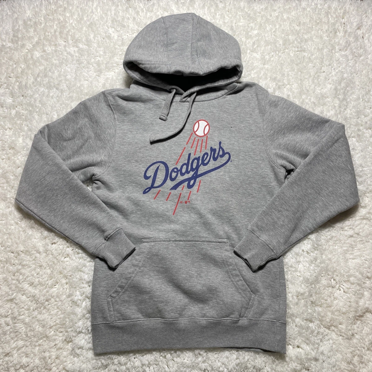 Los Angeles Dodgers Sweater Adult Small Gray Corey Seager MLB Baseball Hoodie