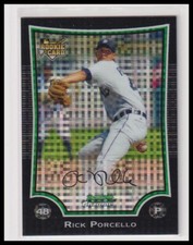 2009 Bowman Chrome Rick Porcello Detroit Tigers X-Fractors rc rookie /250