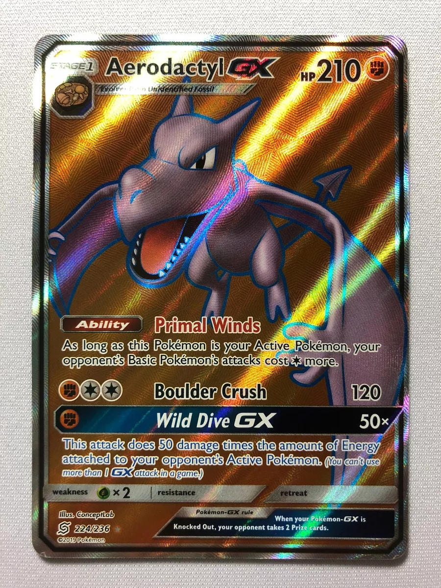 Aerodactyl GX - 224/236 - Full Art Ultra Rare