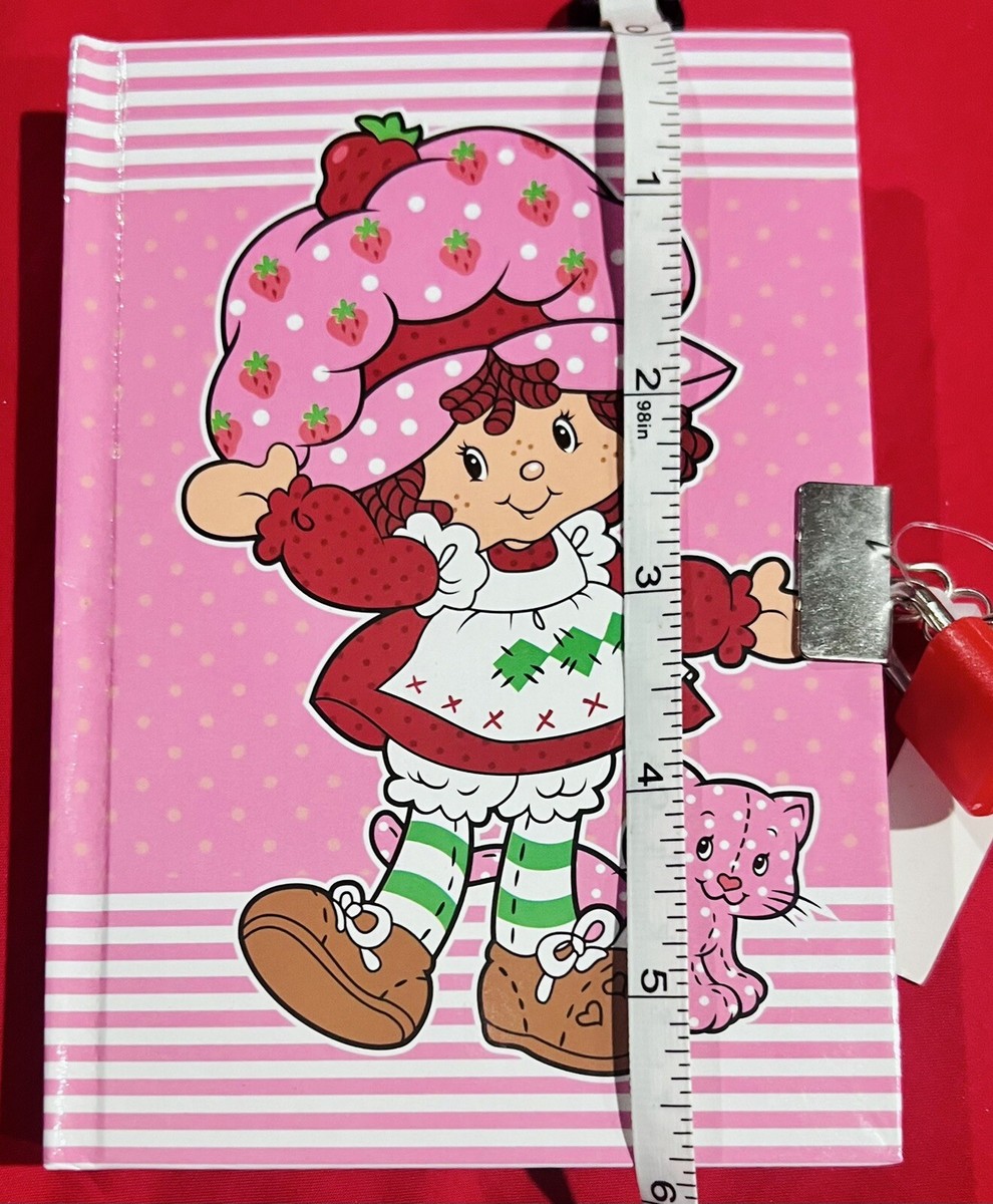 NEW Strawberry Shortcake Diary Lock Keys Journal + 5 pk Pencil Set