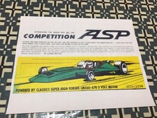 VINTAGE CLASSIC INDUSTRIES COMPETITION ASP CAR POSTER PAGE VERY COOL COLOR AD