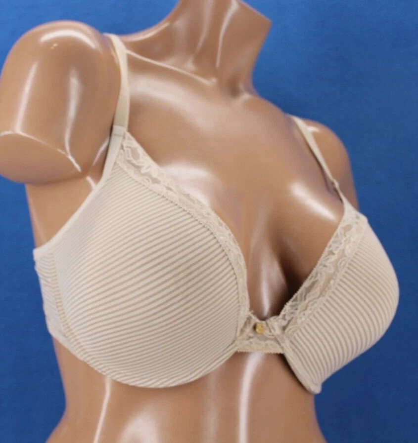 Sujetador Camiseta Acolchada Forrada con Aros Bajos Natori 730062 Mod Talla 36DDD #H5372 Foto 3 de 4