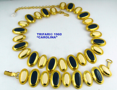 TRIFARI  DEMI_PARURE ''CAROLINA'' , USA 1960