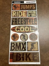 Creative Imaginations Bike Sports Xtreme Signs Stickers JUMBO Christine Adolph