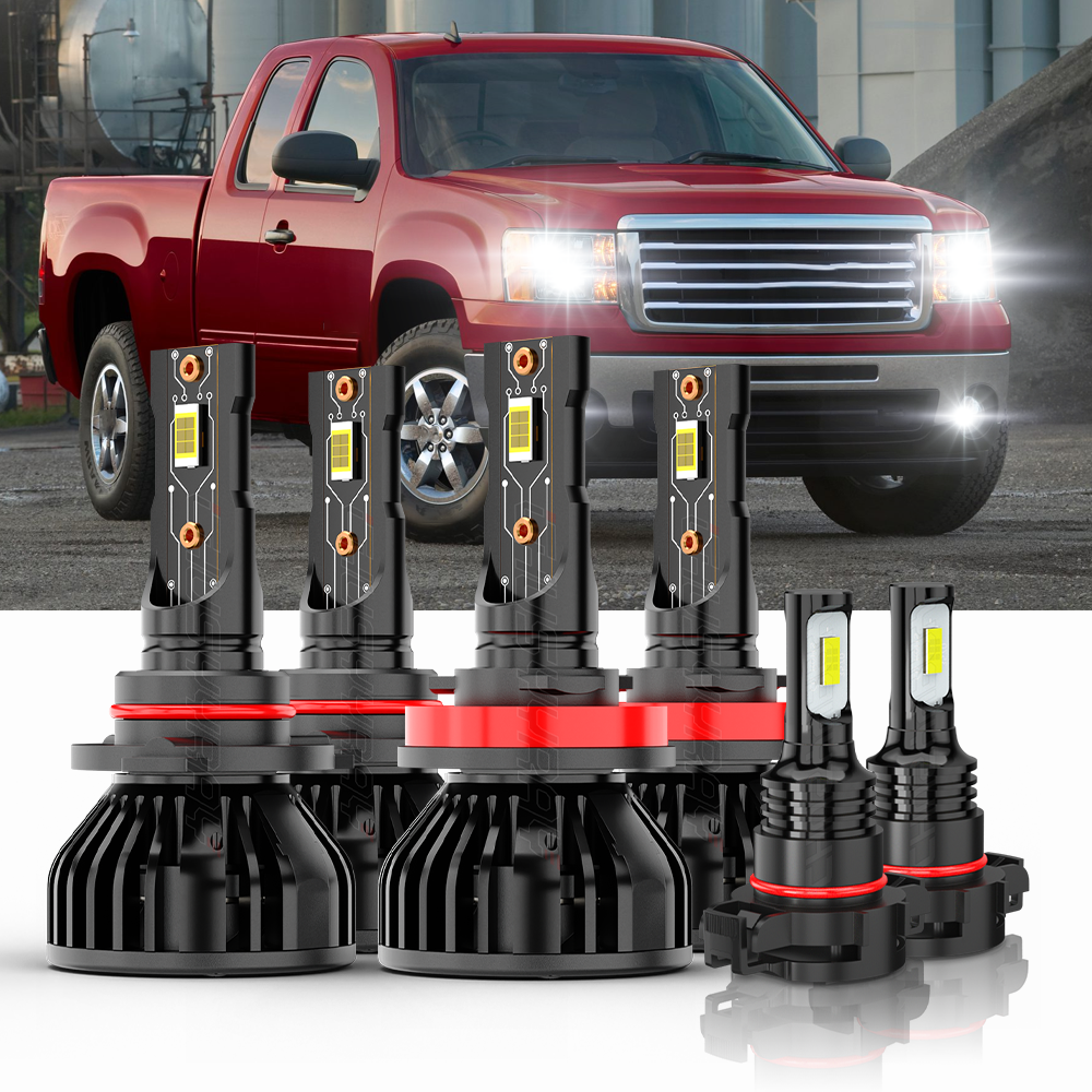 Chevy Silverado Led Headlights 6000K LED Headlight Bulb Kit For - Foto 9
