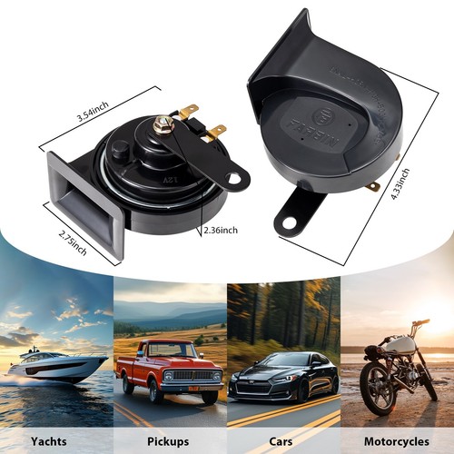 Bocinas de coche FARBIN para bocina de caracol eléctrica de 12 V tono alto bajo para coche - Imagen 4 de 6