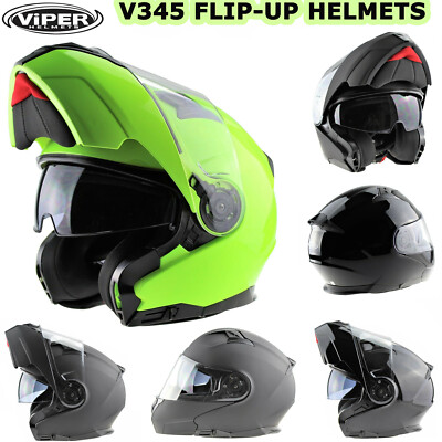 Viper V345 Motorrad Klapphelm Touring Modular Motorradhelm mit Doppelvisier