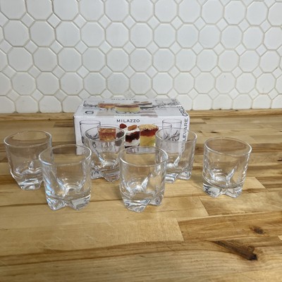 Milazzo Circle Ware 6 piece  '' Mini Dessert Cordials ''  4.5 Oz