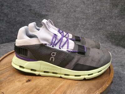 On Running Mens Cloudnova Rock Meadow Gray Green Athletic Shoe Sneaker Size 11.5