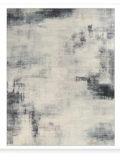 SONGMICS HOME Area Rug, 8x10 ft Dove Gray Modern Abstract Style, living Room
