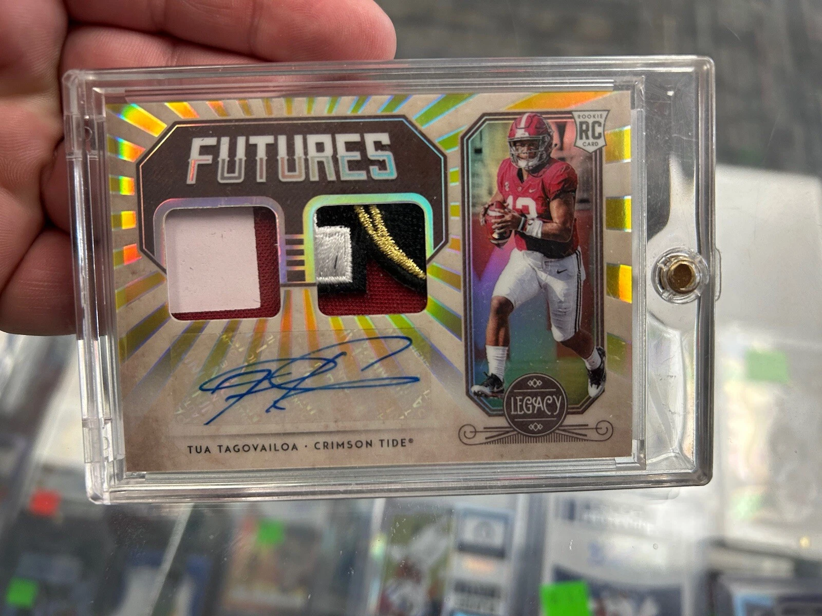 Tua Tagovailoa Panini Legacy Futures Dual Patch Autographs #FDTT Base