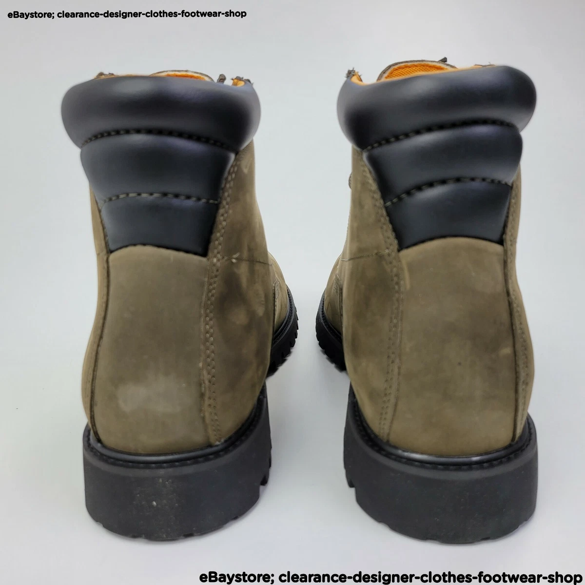 Timberland 6 Inch Alburn Waterproof Boot Olive Nubuck Leather RRP 170
