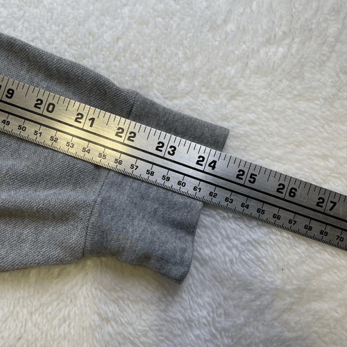 Vintage Polo Ralph Lauren Mens Polo Shirt Long Sleeve XL Grey Gray Solid Extra L - Picture 10 of 11