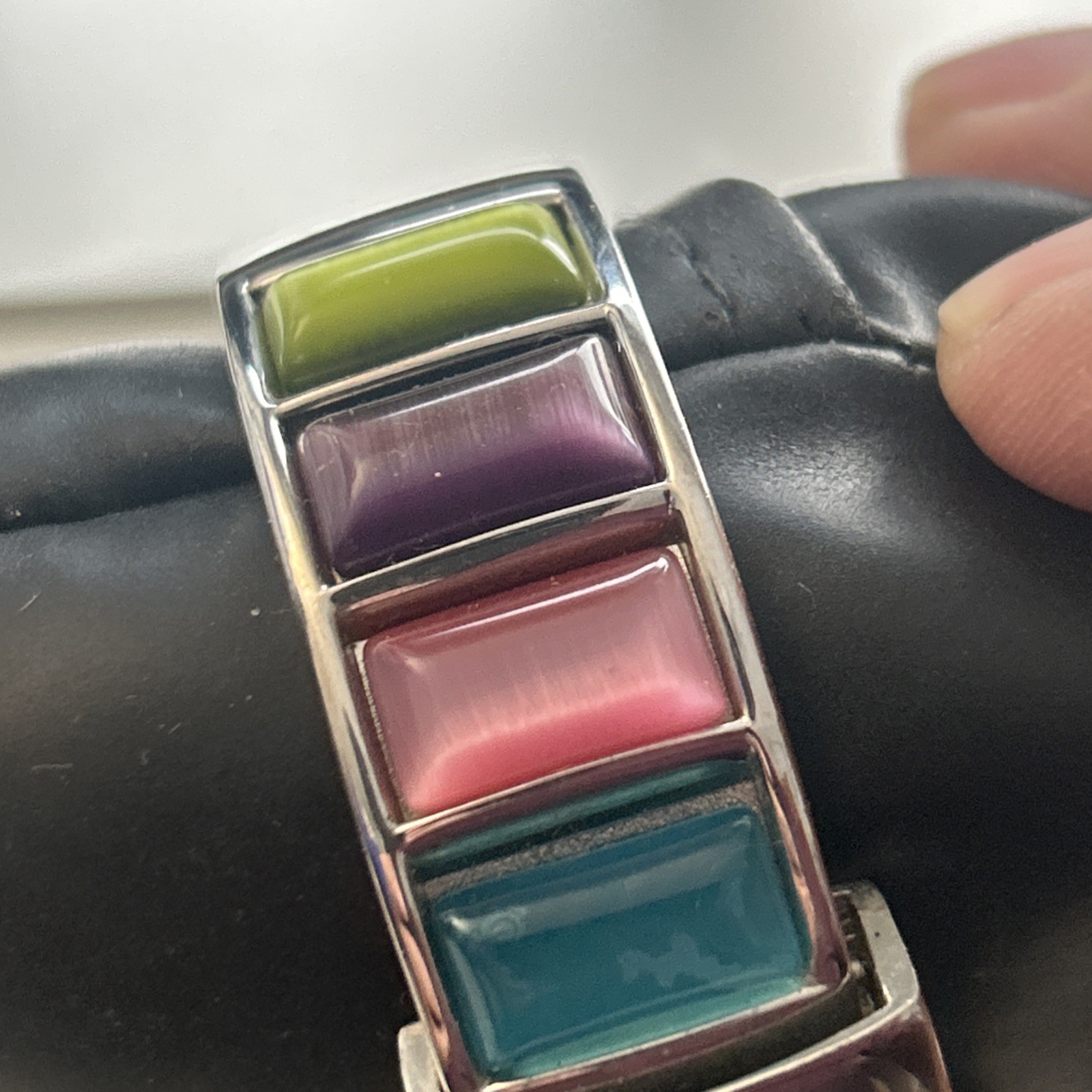 Multi Colored Bangle Watch - image 3