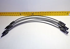 5) New 24" Southwire 10 AWG (5.26 mm2) PV Wire Extension Cables E316464 LOT OF 5