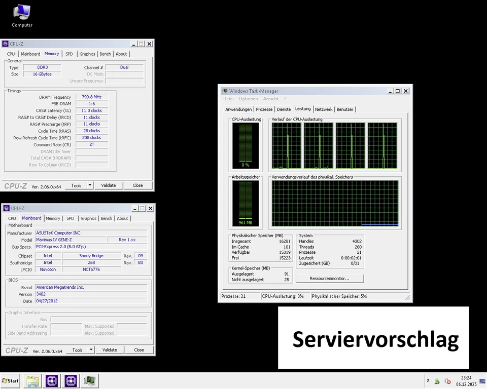 ASUS Maximus IV Gene-Z Intel Z68 microATX Mainboard mit Intel 1155 CPU 16 GB RAM - Bild 3 von 4