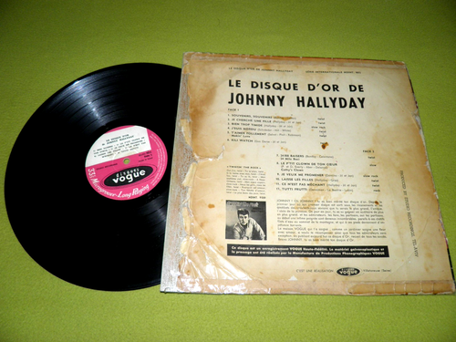 Johnny Hallyday - Le Disque D'Or RARE 1962 Israel 1st Press "Studio Tel-Aviv" LP - Picture 2 of 2