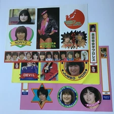 AJW All Japan Women's Pro-Wrestling sticker sheets set of 3 1980s