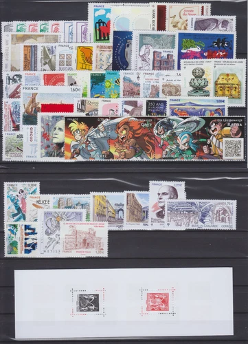 NEW FRANCE STAMPS ** YEAR 2016 COMPLETE N 5014 AU N 5115 EXCEPT 5063A + BF 137