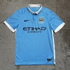 Original Manchester City Football Shirt Mens Small Nike 2015/16 Home Jersey