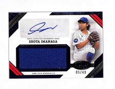 2025 Topps Tier One Shota Imanaga 5/49 Auto Autograph Jersey Card Cubs