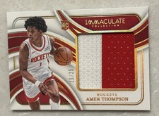 2023-24 Panini Immaculate Collection - Massive Memorabilia Amen Thompson /25 RC