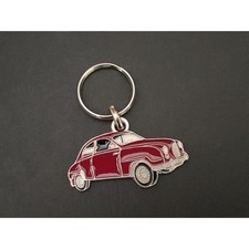 Saab 93, 93B Profile Keychain (Red)