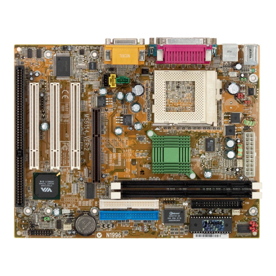 Carte Mère Micro-ATX MSI MS-6154 VER:2 SOCKET 370 SDRAM AGP PCI ISA - Photo 2/3