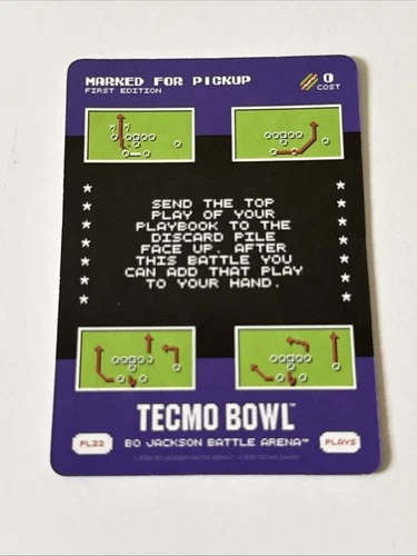 2026 Bo Jackson Battle Arena Tecmo #PL22 Marked For Pickup SP Play