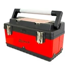 Homak 20″ Metal & Plastic Hand Carry Toolbox w/ Aluminum Handle – Red Tool Box