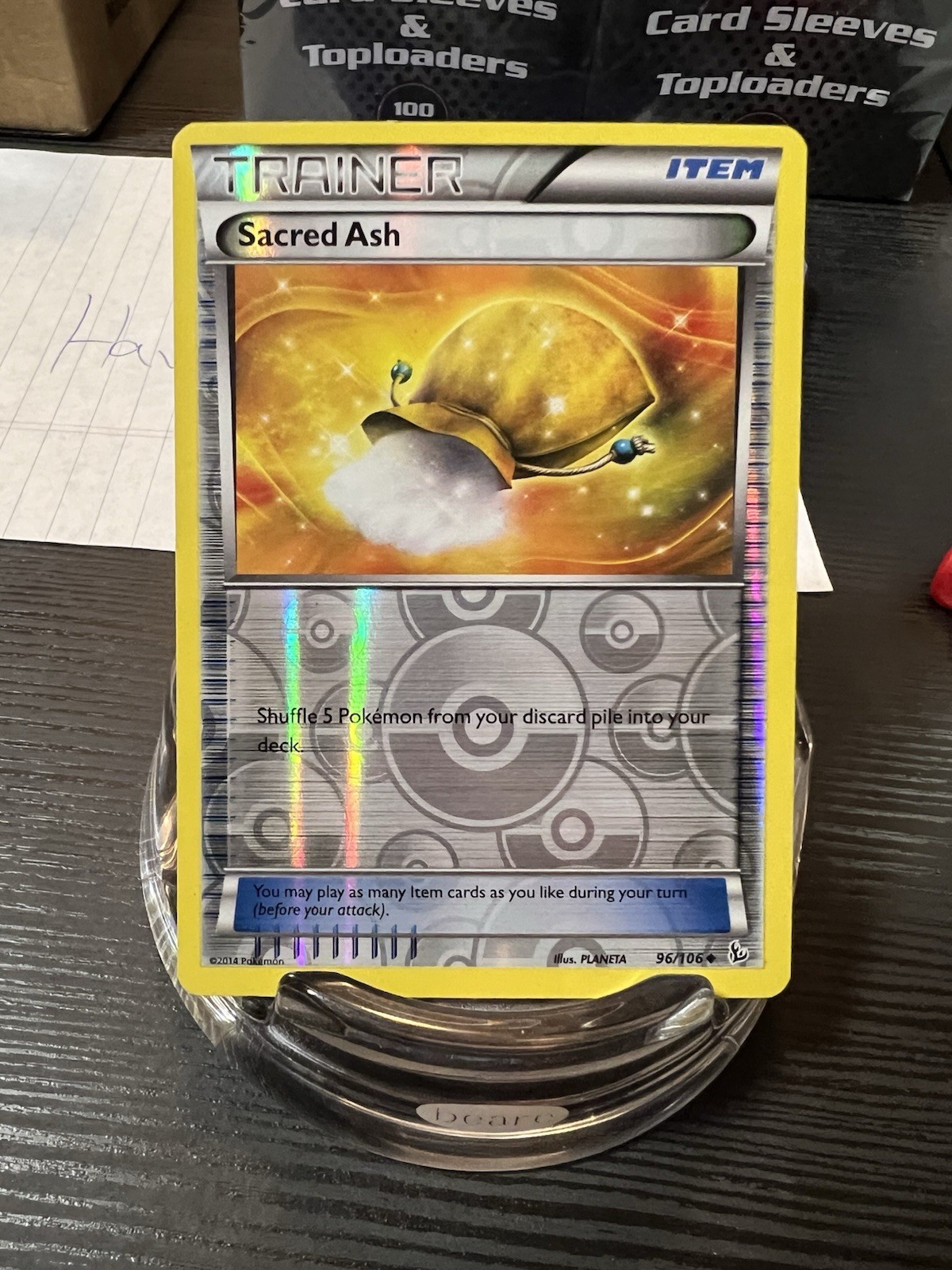 Pokémon TCG Sacred Ash 96/106 Flashfire Reverse Holo Card LP