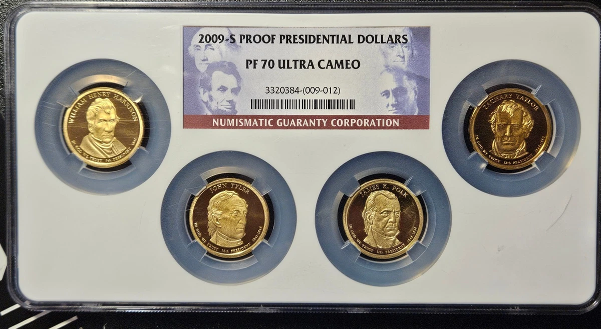 25+ PR 70 Graded Presidential Dollar Coins (2007-Now) for sale