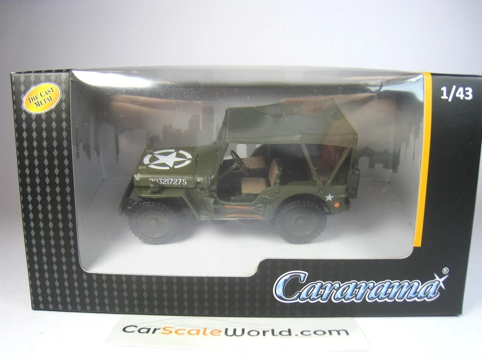JEEP WILLYS 1/4 TON US ARMY 1/43 CARARAMA - Imagen 4 de 4