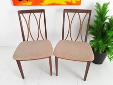 Mid Century Vintage G Plan Dining Chairs  x 2 Retro Teak E Gomme 1960's