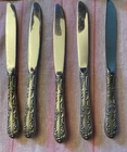 Towle Sterling Silver Handle Old English Knives Set Of 5
