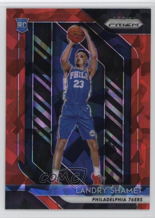 2018-19 Panini Prizm Red Ice Prizm Landry Shamet #199 1j4c