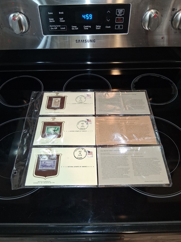 SL 2166/ 165 Historic Stamps of America Unaddressed Covers stamps collection