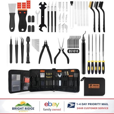 68-Piece 3D Printer Tool Kit with Storage Case for Precision Model Making