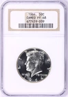 1964 NGC 50C PF68 CAMEO KENNEDY HALF DOLLAR