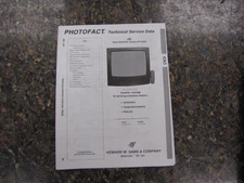 Sams Photofact 4263 Service Manual for GE 19GT240TX1 /  CTC185A4 Chassis