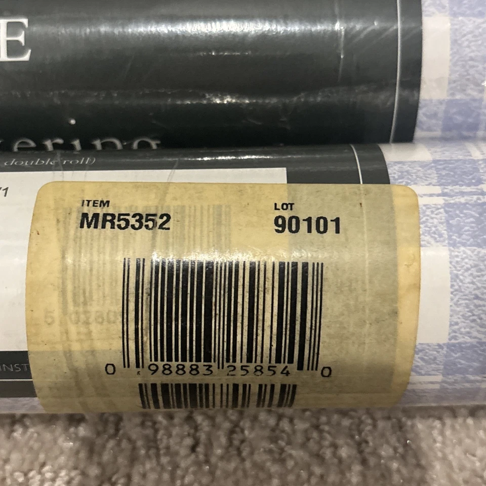 VTG Laura Ashley Home Vinyl Wallcovering Quartet Check 11 yds NEW Lot of 4 - Image 4 of 4