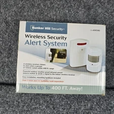 Bunker Hill Security Wireless Alert System Motion Sensor Receiver 400ft Range