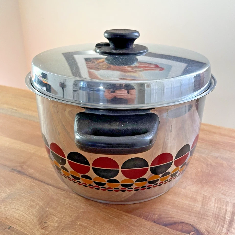 Fissler Solaryme 11" Dot Stock Pot + Lid MCM IAF Stainless Steel Germany Large - Image 4 of 4