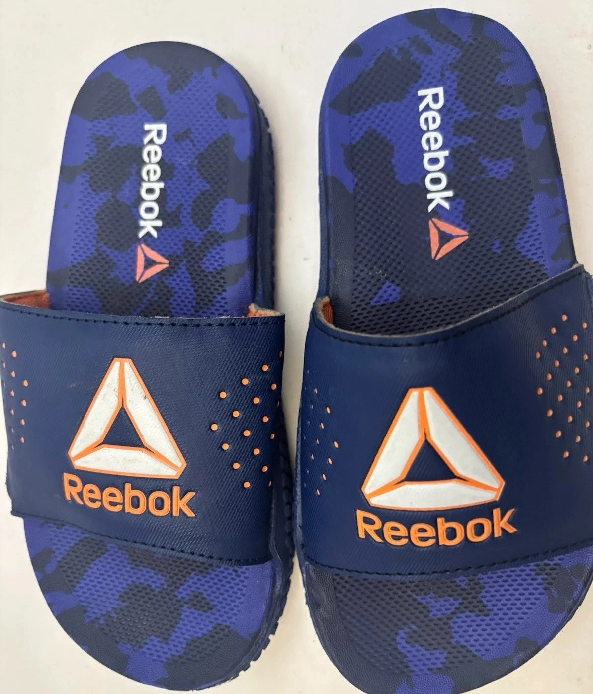 Infradito Reebok Byre Boy’s Youth Slides taglia 13 blu ottime condizioni